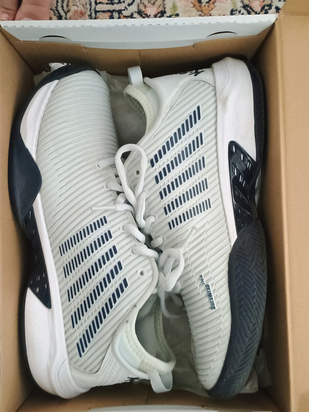 K-Swiss Blue and White - Own The Court W/ Box